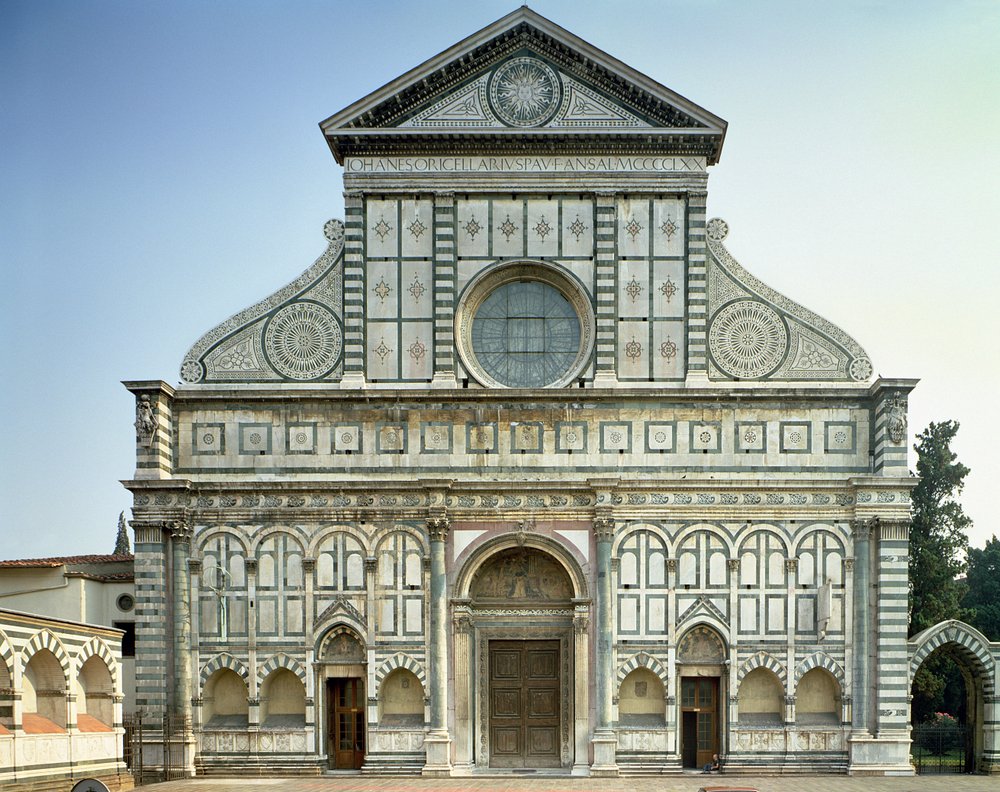 Facade of Santa Maria Novella by Leon Battista Alberti